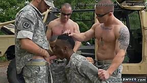 Young Asian Gay Threesome In Military!