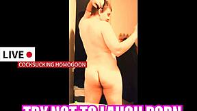 try not to laugh at silly cocksucking