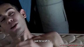 teen boy gets wild latino blowjob in risky gamble