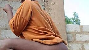 crazy chick shows off wild ass dance moves