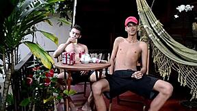 Hey, check this wild fun between young twinks. We’re just messing around with toys and more!