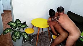 Big cock Brazilian stud gets his ass pounded hard