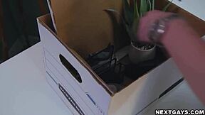 Hell Yeah! Tony Genius and Trevor Harris Pound Hard at the Office!