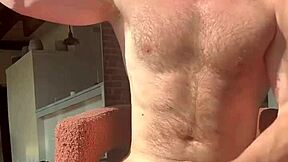 Flexing Muscle Shoots Massive Cumblaster Load