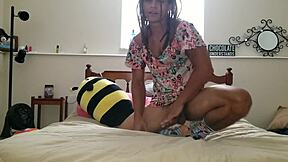 Lvory White Twink in Solo Transsexual Fetish Display