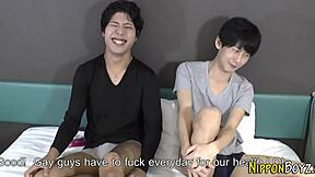 japanese twinks slam tight asses in high definition pounding