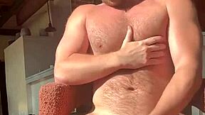 Flexing Muscle Shoots Massive Cumblaster Load