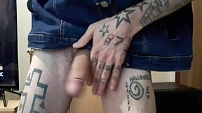 hetero guy slips just the tip in his ass, so wild! 😲