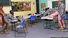 Ever Seen Shirtless Army Men Suck Huge Cocks in Wild Group Action?