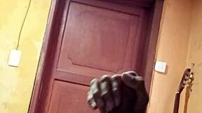 Wow, celebrating New Year with a hot solo Latino in lingerie!