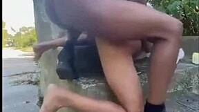 Man, this huge uncut dude drilled me on abandoned house stairs!