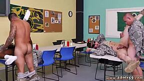 army guys drill hard in outdoor naked action. raw pounding unfolds.