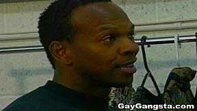 Black Cock Slamming Hard in Dressing Room Action