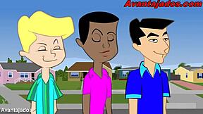 cartoon gay rabudo joins wild brazilian orgy