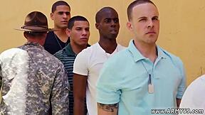 Gay Domination Drill Sergeant Pounds Big Cock Hard