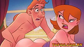 Skipping class to screw in animated hentai?