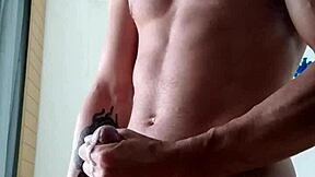 Skinny Dick Blasts Thick Cumshot Hard