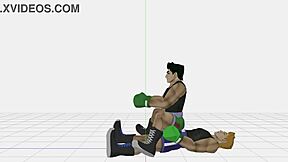 little mac gets wild in gay game action