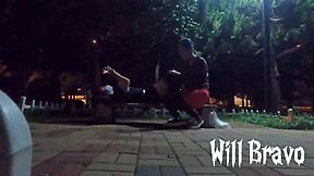 广场和大鸡巴巴西小骚货疯狂玩乐