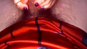 PrettyFeetElite TwinkleToes! Amazing Footjob with Orange and Purple Toes Action