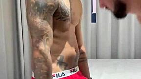 Brazilian Amateur Deepthroats and Licks My Friend's Balls