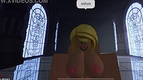 this thick futa is getting fucked hard by a massive bbc monster cock