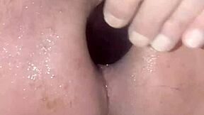 Gay Amateur Slams Eggplant Deep in Tight Anal