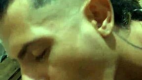 Twink Sucks Uncut Cock at Glory Hole in Stockroom