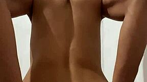 a solo stud shows off for the camera with a wild machine session