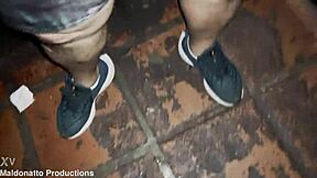 Married stud drilled hard, cums with dick inside, then bolts.