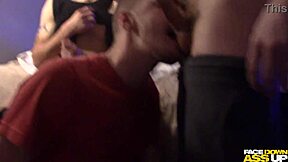 Newcomer Takes Huge Cock Hard