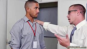 Gay Boy Drilled in Classroom Manipulation Sex Scene