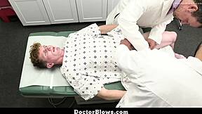 two docs and a patient dive into intense group action at hospital