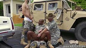 old navy men punished with outdoor group blowjob action