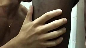 flirting with guy on train in bathroom