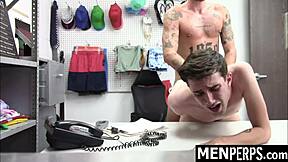 Gay Cop Tricks Straight Guy into Garage Ass Pounding for Stolen Goods - MenPerps