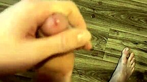 Intense POV masturbation builds huge load