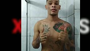 luis fernando shows off his big banana cock