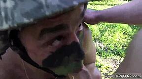 Emo Speedo Christmas Threesome Blowjob Action!