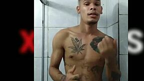 luis fernando shows off his big banana cock