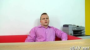 Tough gay stud gives wet blowjob before hardcore anal!