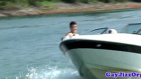 Gay sailor outdoor orgy with young chip