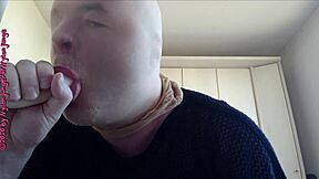 Nylonface Blasts Fat Dildo!