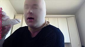 Nylonface Blasts Fat Dildo!