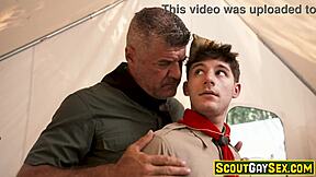 Boy scout dex devall anal fucked by his 60 years old scoutmaster dillion stone during his pledge