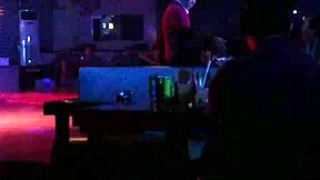 Filipino dancer performs at the Solution gay bar.