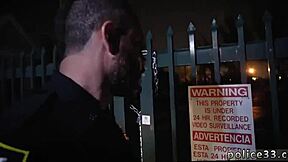 hot nude police men fucking in a gay threesome group, homie takes it easy