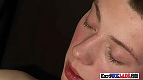 Sporty solo british twink masturbates hard with athletic european cumshot.