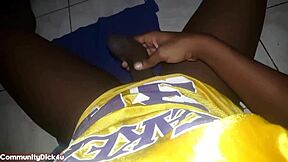 can this sexy black guy handle dirty talking while jerking off to orgasm?