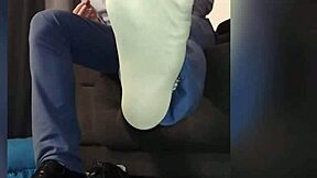 hey digging these latino office socks and feet vibes